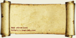 Una Bzenić vizit kartica